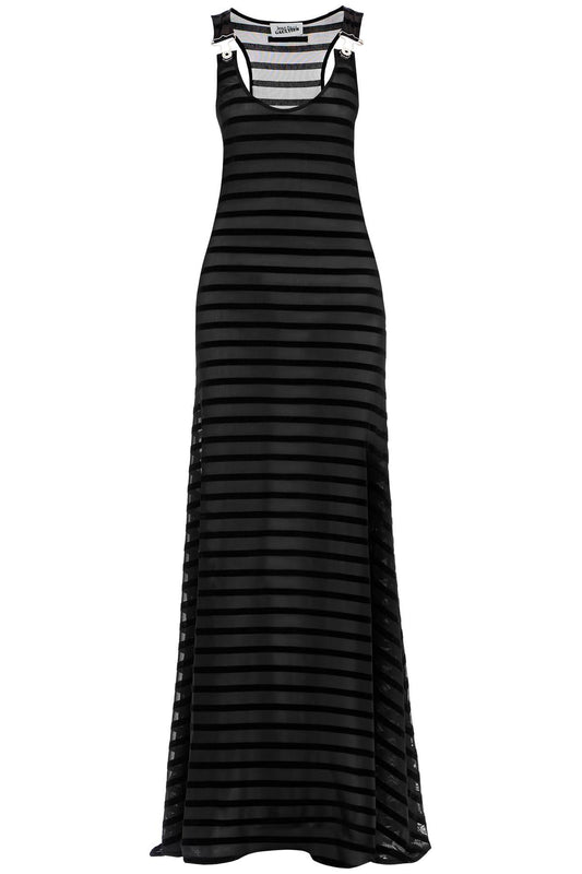 JEAN PAUL GAULTIER long marinière dress with overall detail Dresses JEAN PAUL GAULTIER