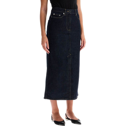 Loulou Studio "organic denim midi skirt rona Skirts Loulou Studio