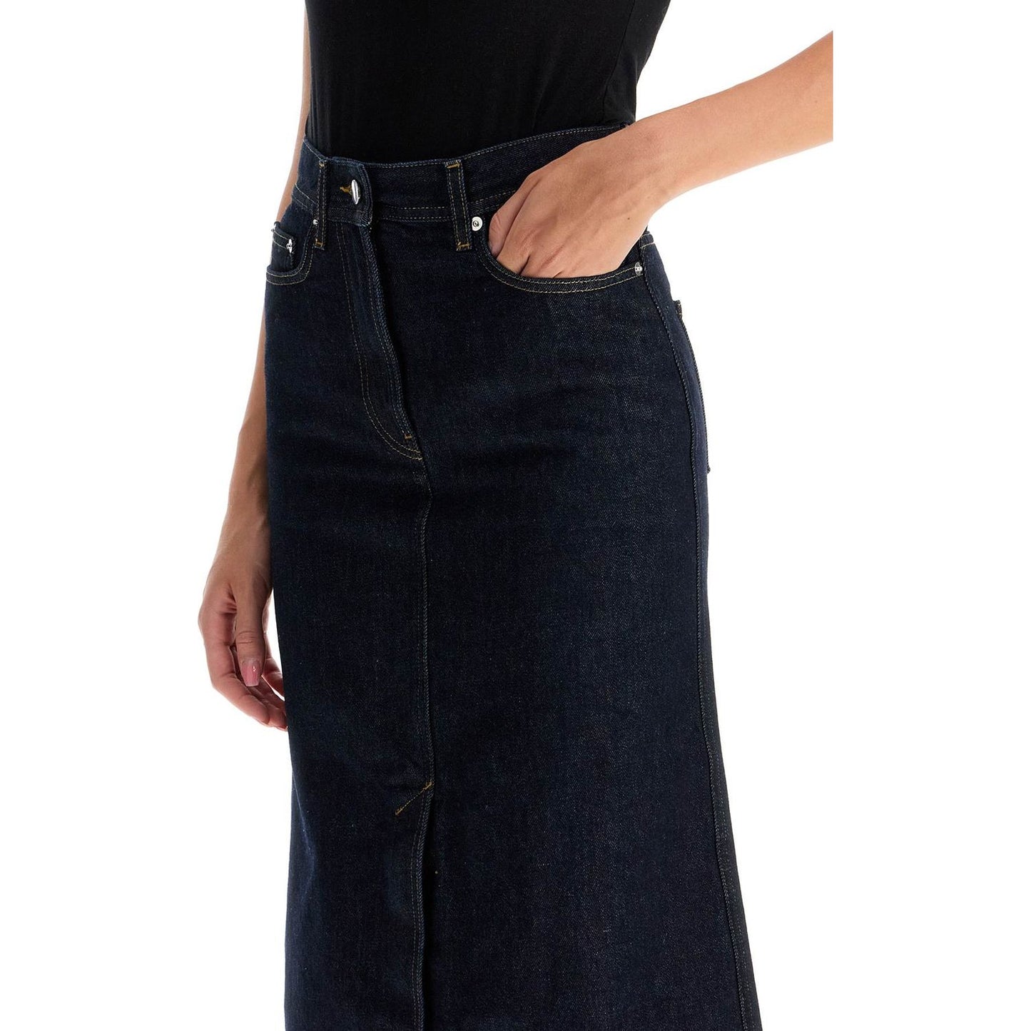 Loulou Studio "organic denim midi skirt rona Skirts Loulou Studio