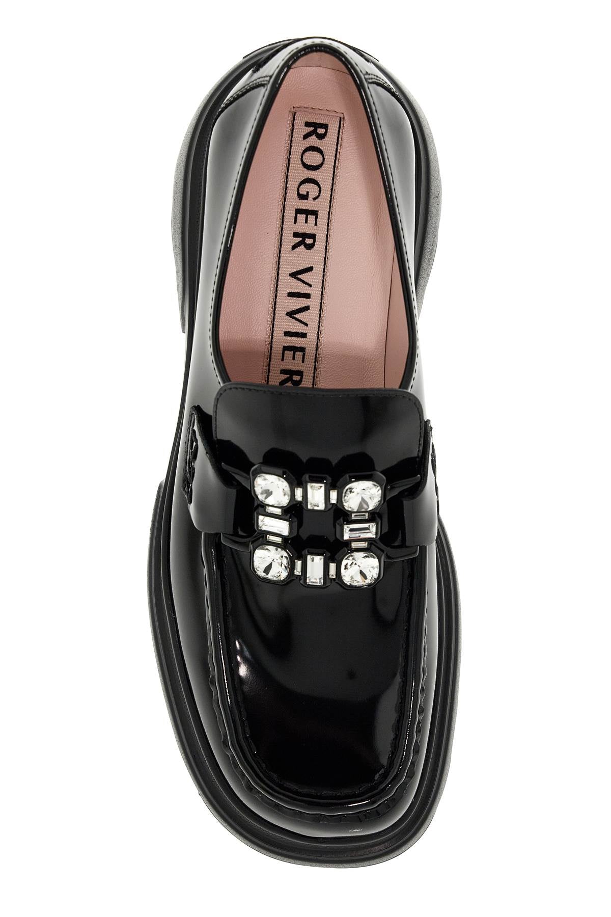 Roger Vivier wallaviv patent leather loafers with rh Loafers Roger Vivier