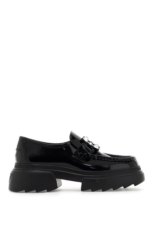 Vivier wallaviv patent leather loafers with rh