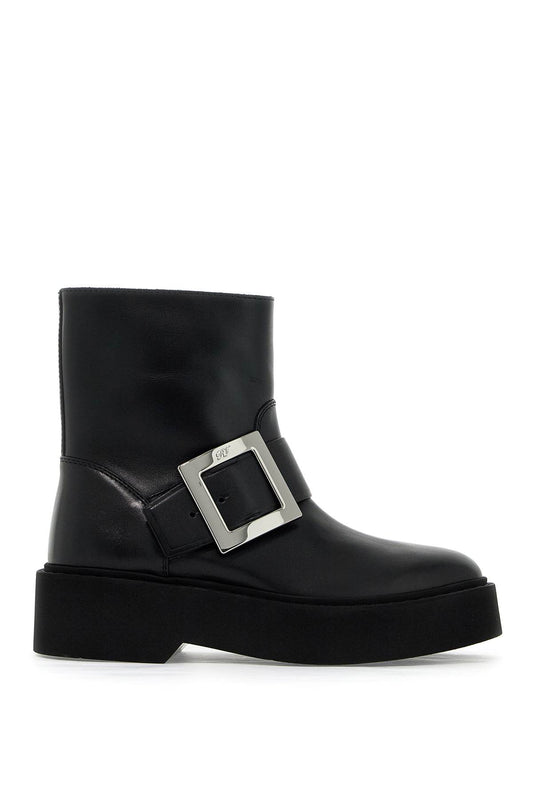 Roger Vivier "viv' platform rangers ankle Boots Roger Vivier