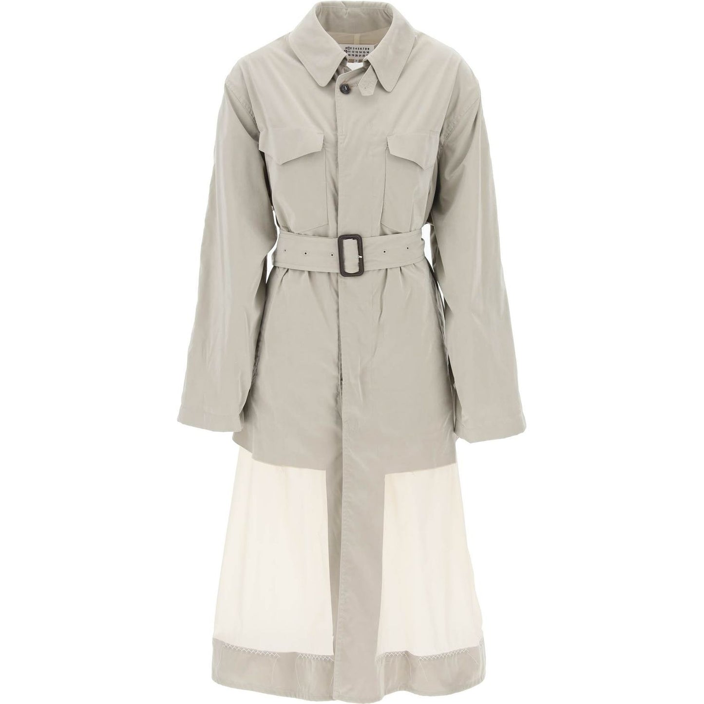 Maison Margiela reversible trench coat with déco