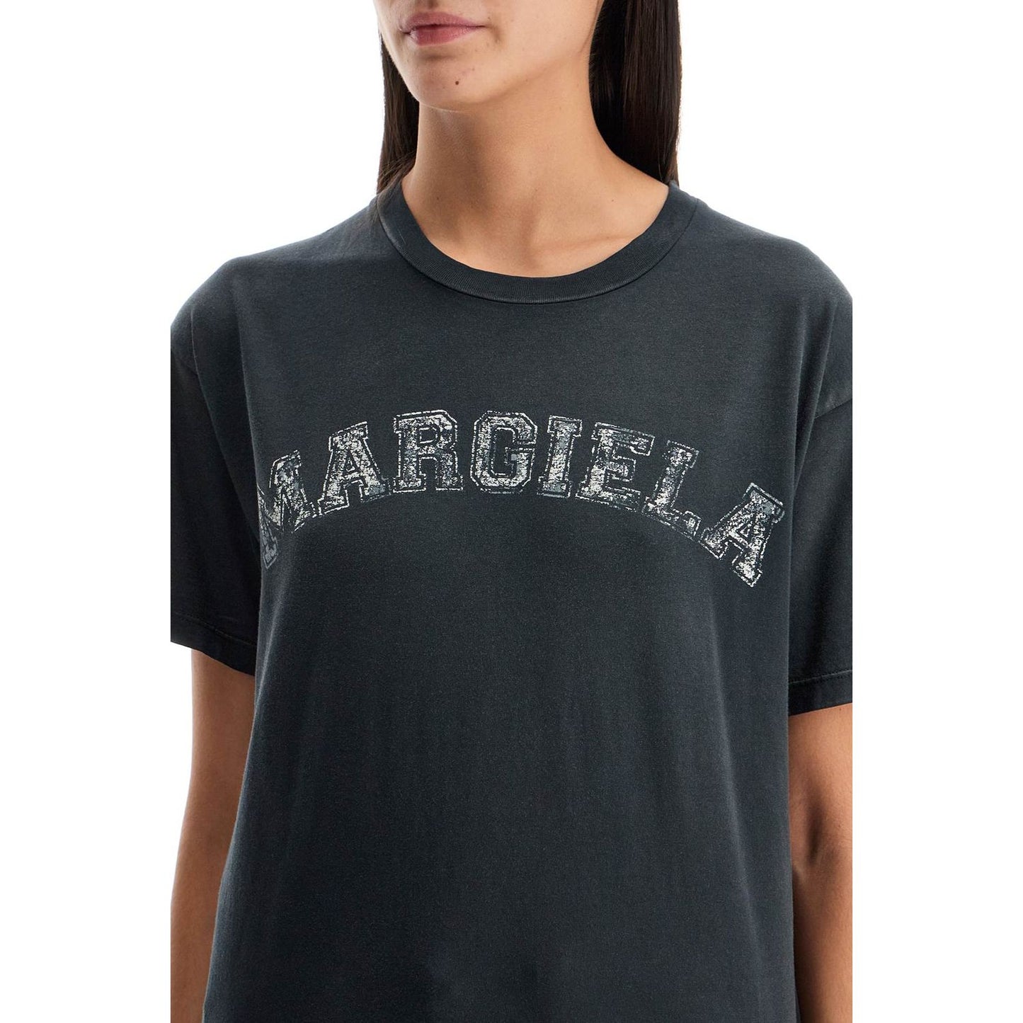 Maison Margiela logo t-shirt in cotton jersey Topwear Maison Margiela