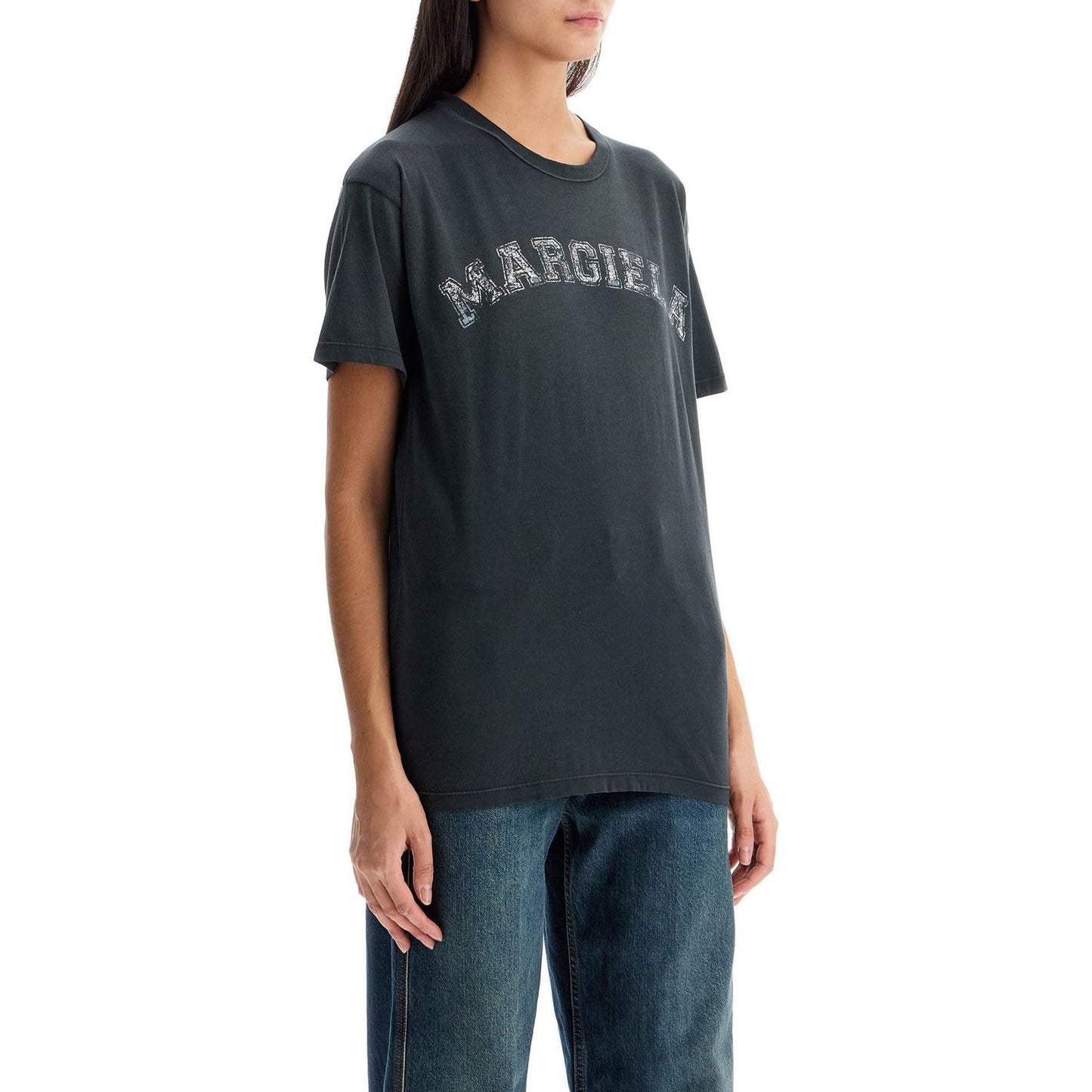 Maison Margiela logo t-shirt in cotton jersey Topwear Maison Margiela