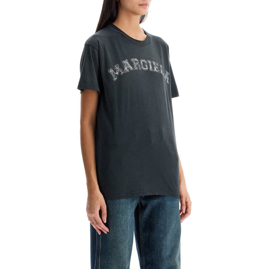 Maison Margiela logo t-shirt in cotton jersey Topwear Maison Margiela