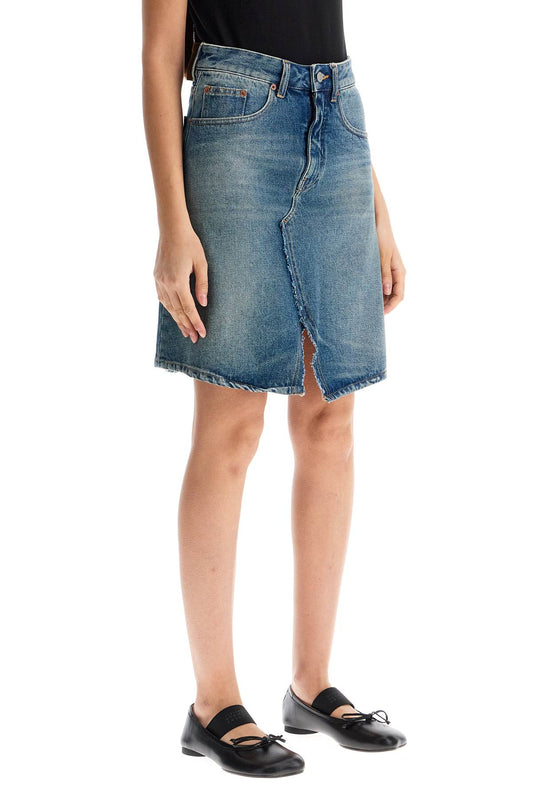 MM6 Maison Margiela denim mini skirt