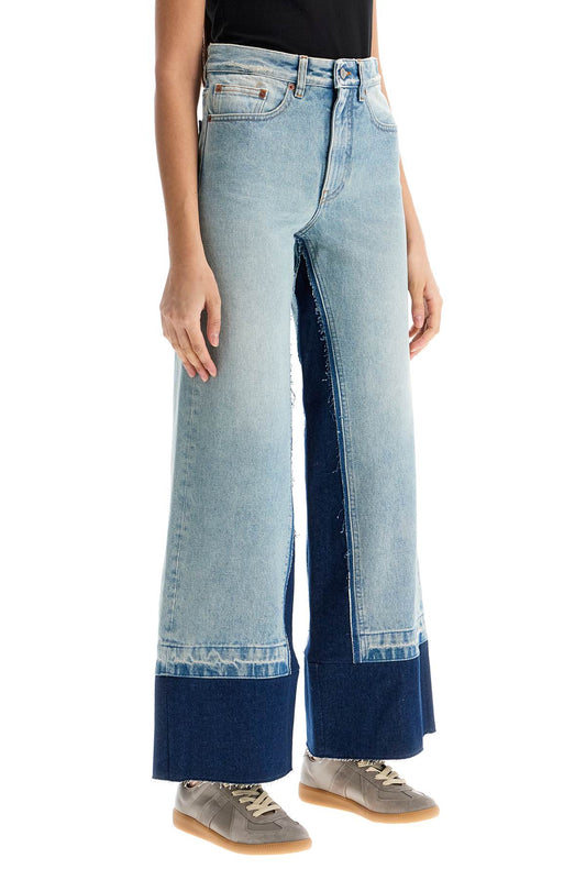 MM6 Maison Margiela flared color-block jeans