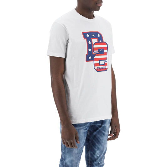 Dsquared2 cool fit t-shirt with d2 print Topwear Dsquared2