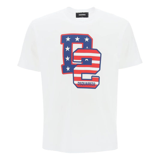 Dsquared2 cool fit t-shirt with d2 print Topwear Dsquared2