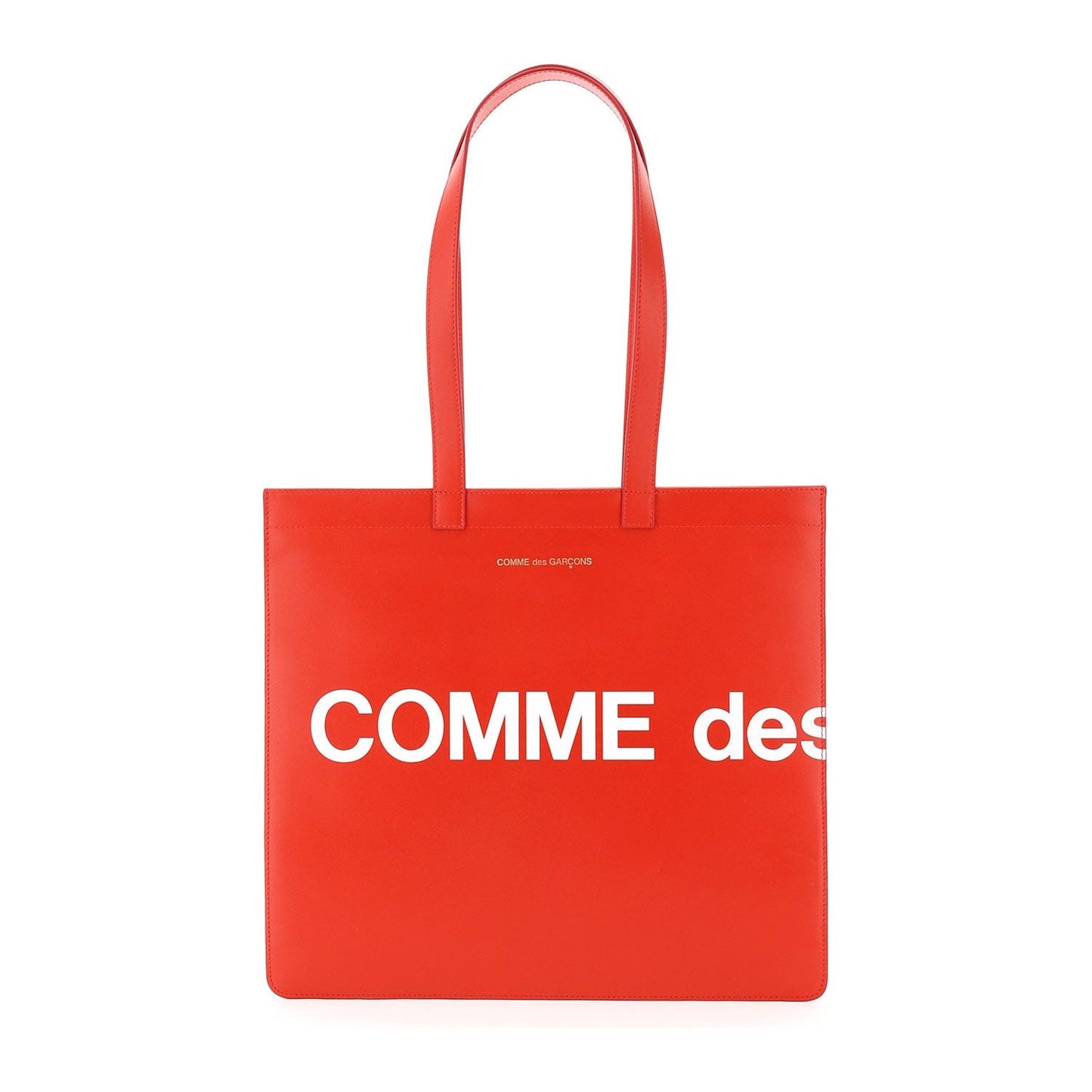 Comme Des Garcons Wallet leather tote bag with logo Shopper Comme Des Garcons Wallet