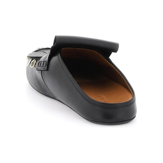 Marni leather clogs with bangs and piercings