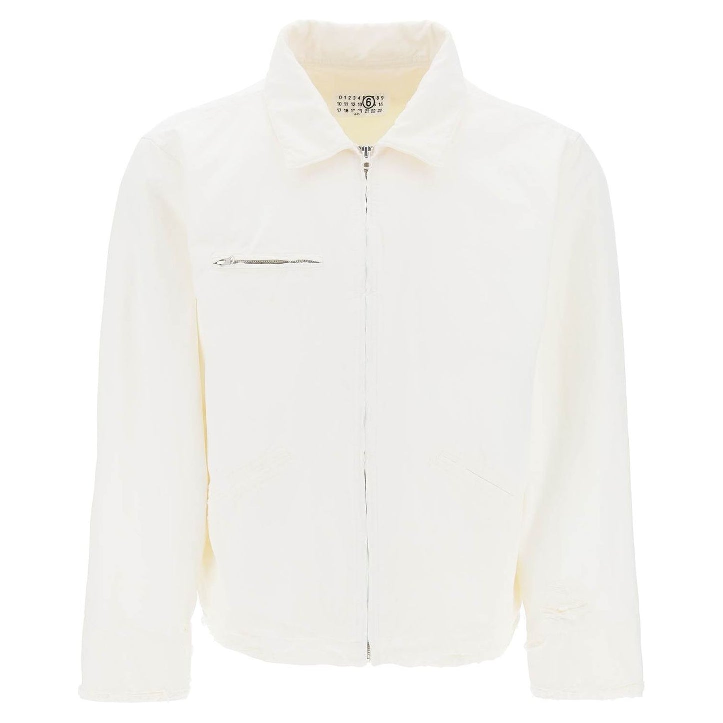 MM6 Maison Margiela distressed cotton canvas jacket