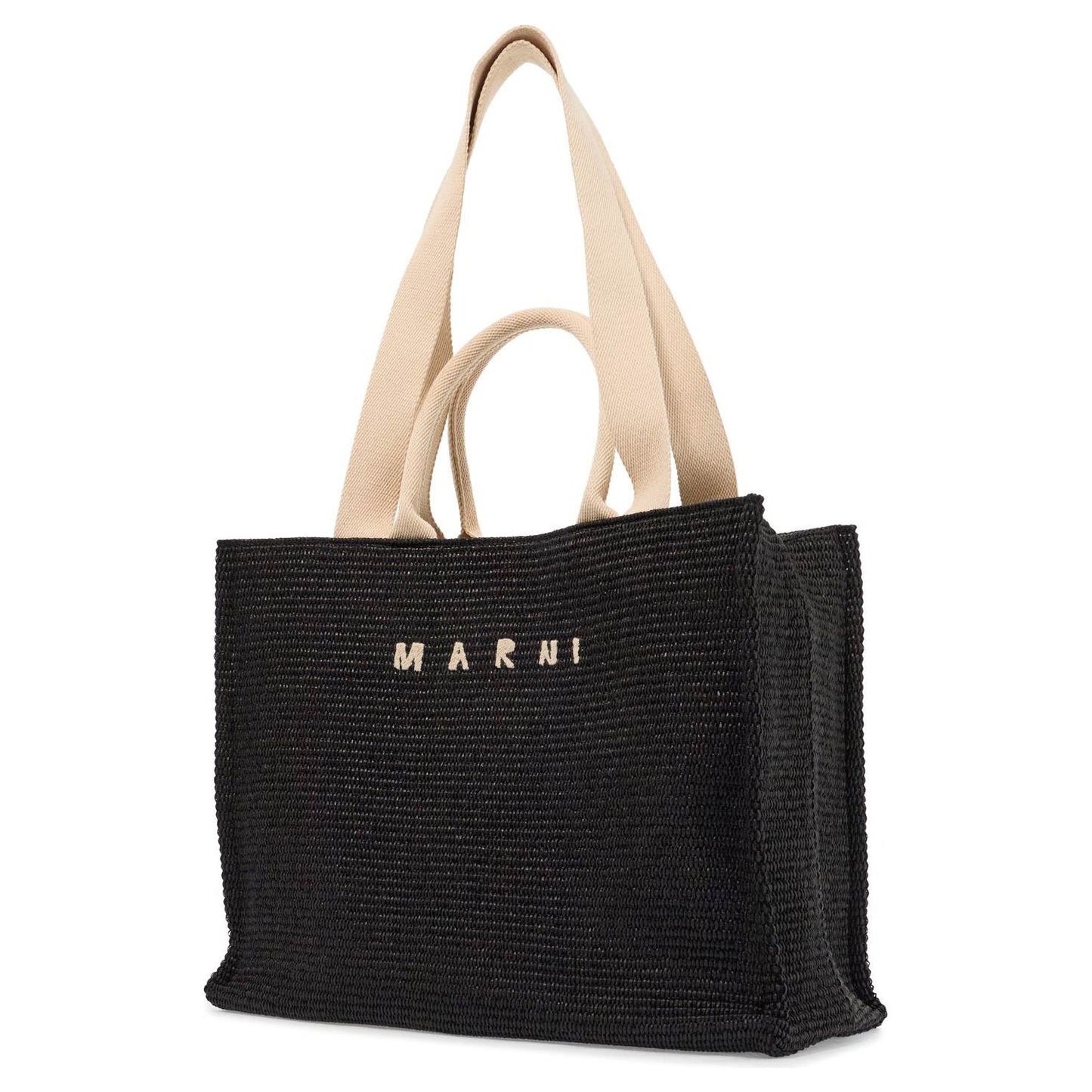 Marni large raffia effect tote bag Shopper Marni