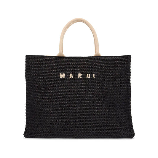 Marni large raffia effect tote bag Shopper Marni