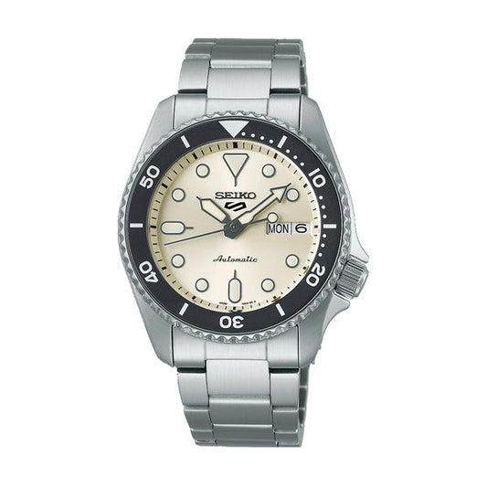 SEIKO 5 Mod. SPORTS AUTOMATIC DAY & DATE - CREAM WATCHES SEIKO 5