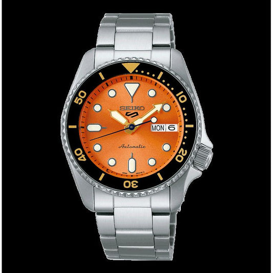 SEIKO 5 Mod. SPORTS AUTOMATIC DAY & DATE - ORANGE WATCHES SEIKO 5