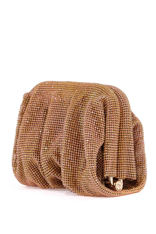 Benedetta Bruzziches la petite handbag in gold strass mesh from the venus collection Clutches Benedetta Bruzziches