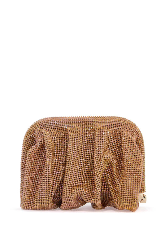 Benedetta Bruzziches la petite handbag in gold strass mesh from the venus collection Clutches Benedetta Bruzziches