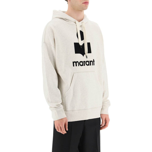 Marant 'miley' hoodie with flocked logo