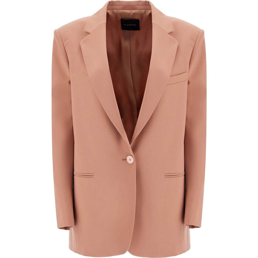 THE ANDAMANE elegant dark pink synthetic blazer