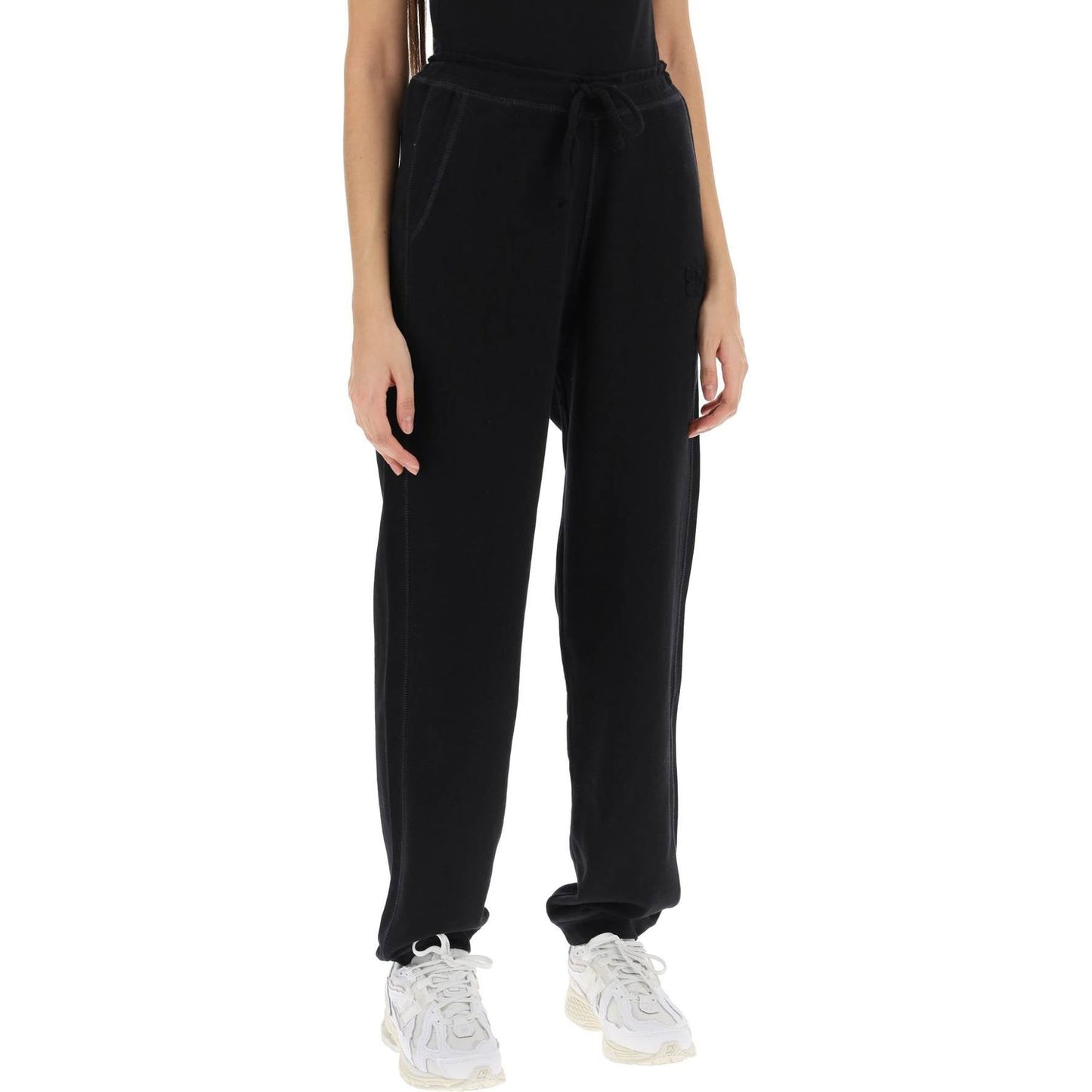 Ganni joggers in cotton french terry