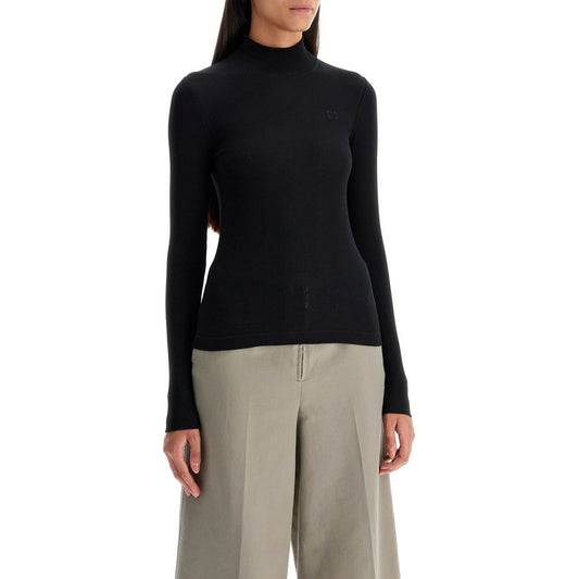 Ganni long-sleeved ribbed top Topwear Ganni