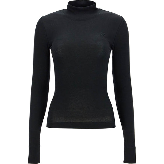 Ganni long-sleeved ribbed top Topwear Ganni