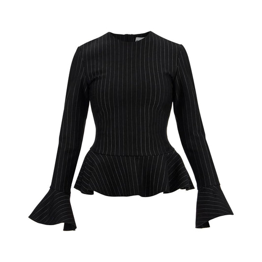 Ganni long-sleeved peplum