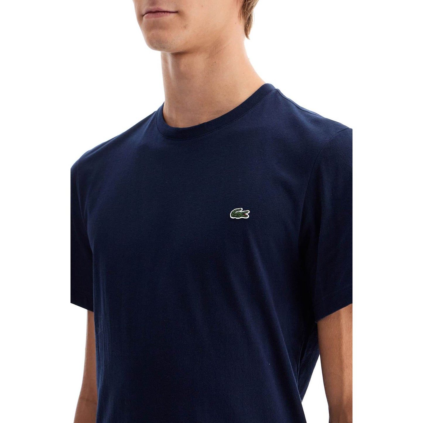 Lacoste t-shirt with patch logo design Topwear Lacoste