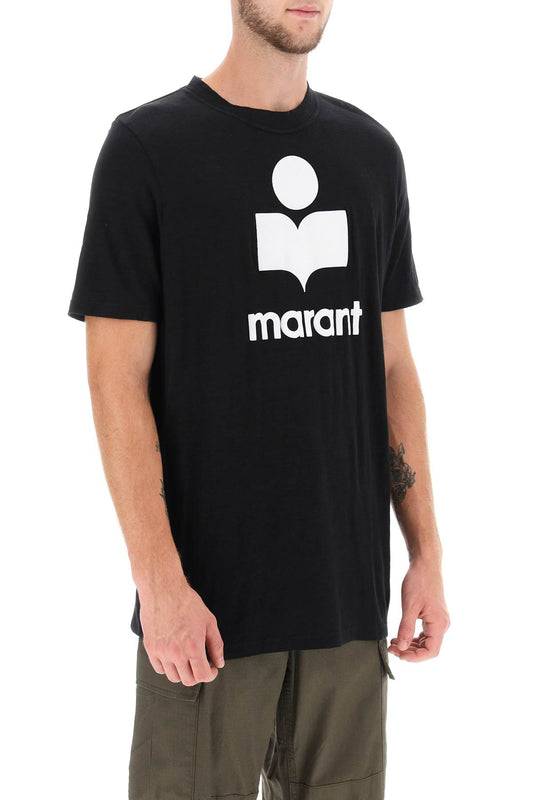 Marant karman linen logo t-shirt Topwear Marant