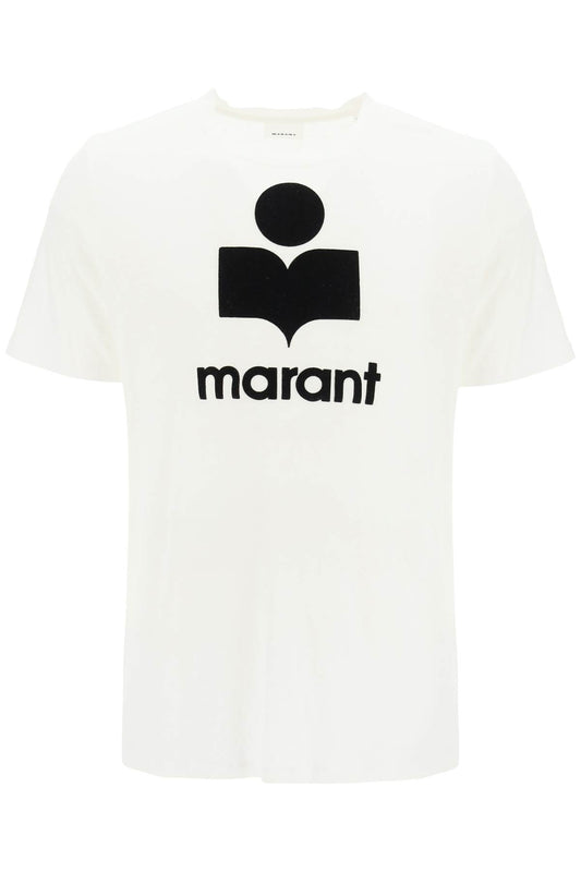 Marant karman linen logo t-shirt Topwear Marant