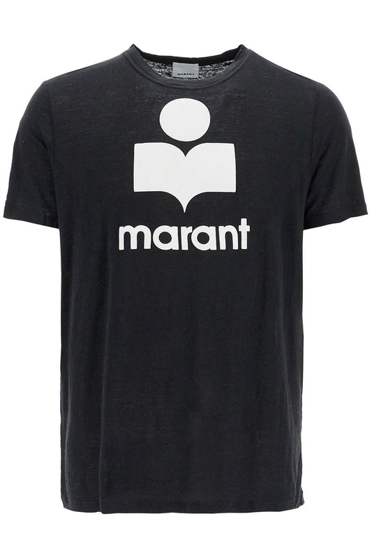 Marant karman linen logo t-shirt Topwear Marant