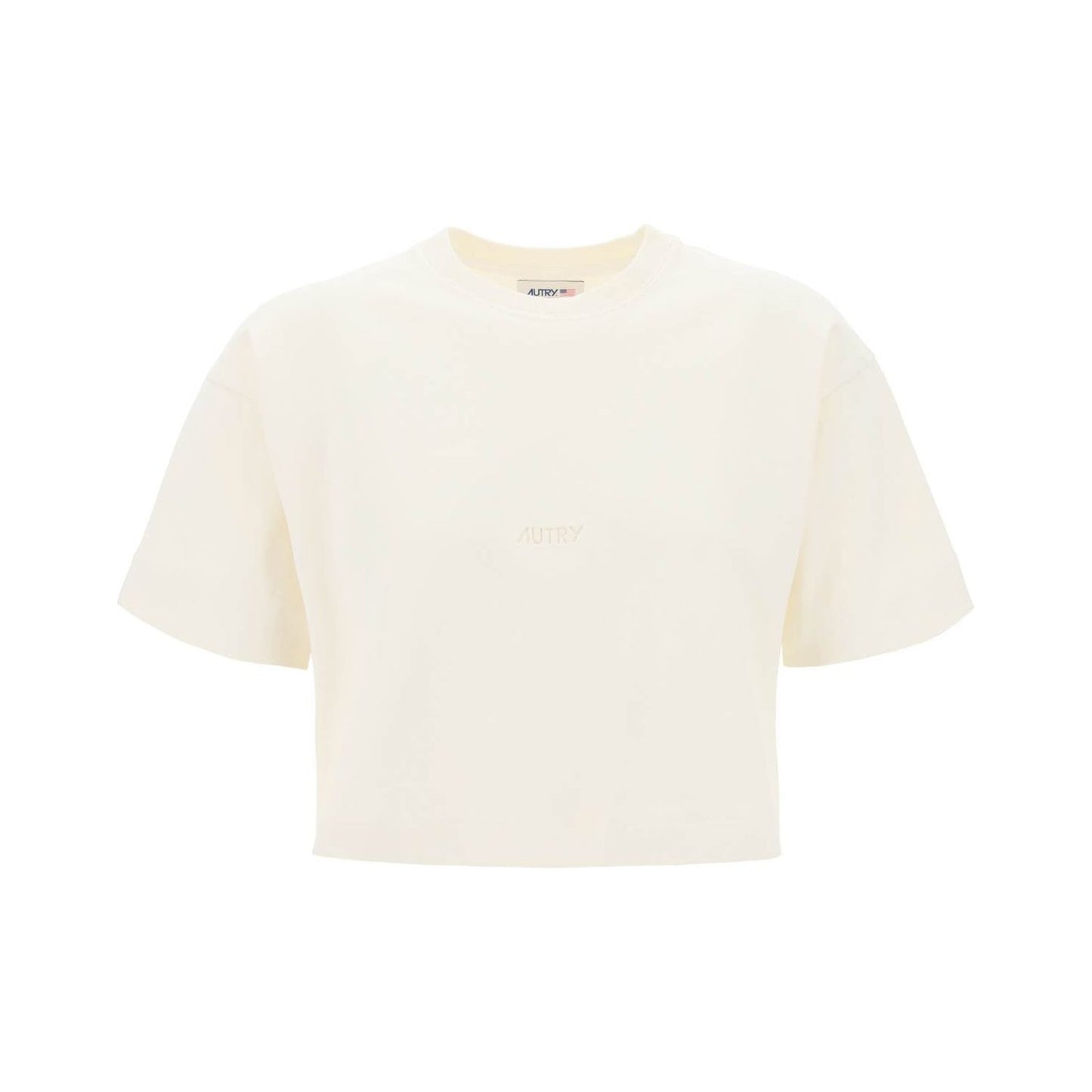 Autry boxy t-shirt with debossed logo Topwear Autry