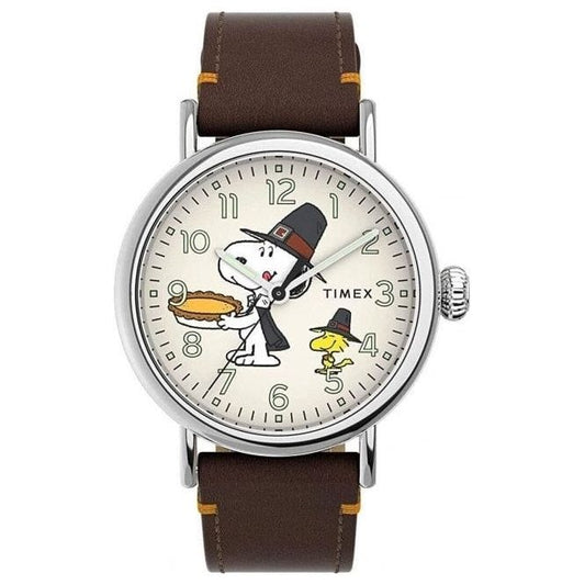 TIMEX Mod. PEANUTS COLLECTION - THE WATERBURY - Snoopy Woodstock Pellegrini Thanksgiving WATCHES TIMEX