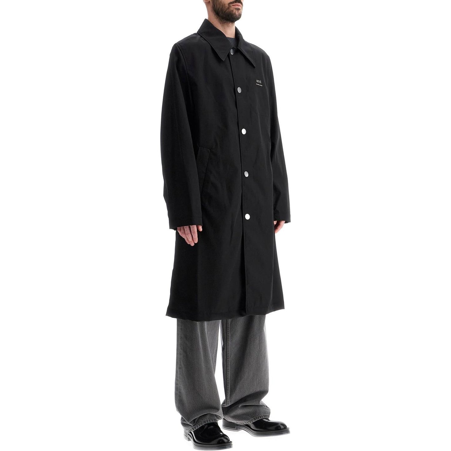 Ami Alexandre Matiussi unisex car coat made of nylon and cotton Coats Ami Alexandre Matiussi