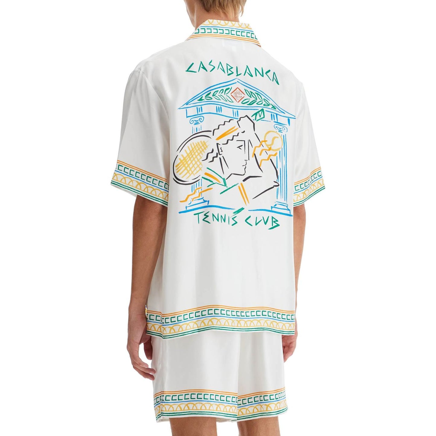 Casablanca silk crayon temple tennis club shirt Shirts Casablanca