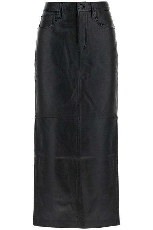 Wardrobe.Nyc leather column skirt for women Skirts Wardrobe.Nyc