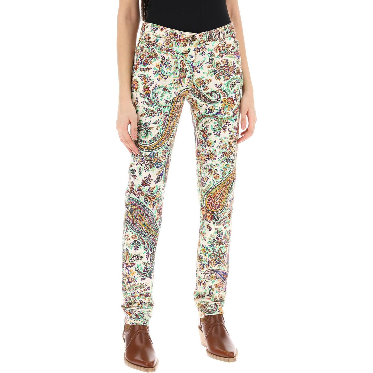 Etro paisley patterned jeans Jeans Etro