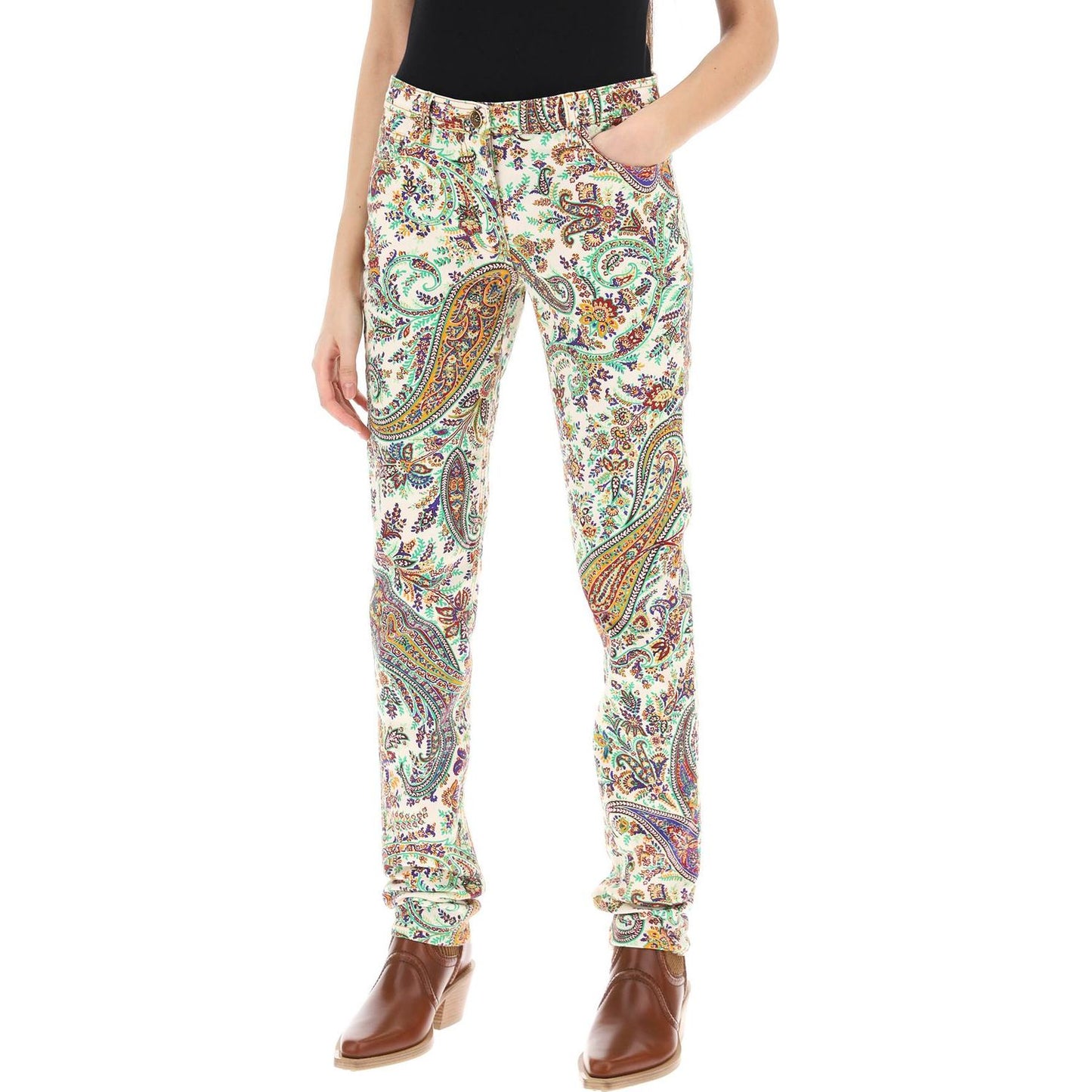 Etro paisley patterned jeans Jeans Etro