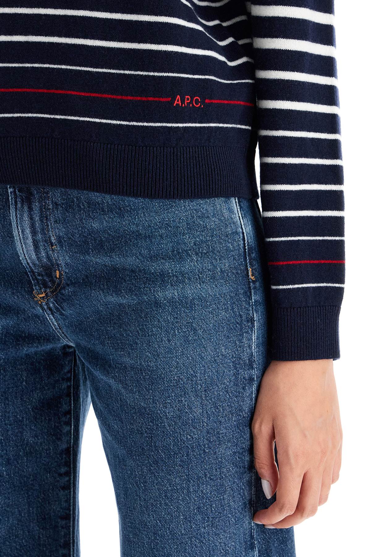 A.P.C. A.P.C. "striped wool billie pullover