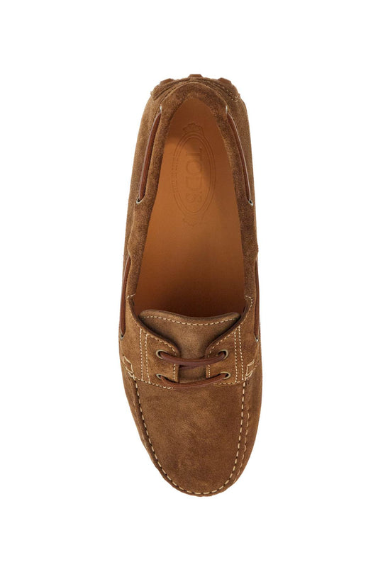 Tod'S light walnut leather driving moccasin made in italy Moccasins Tod'S