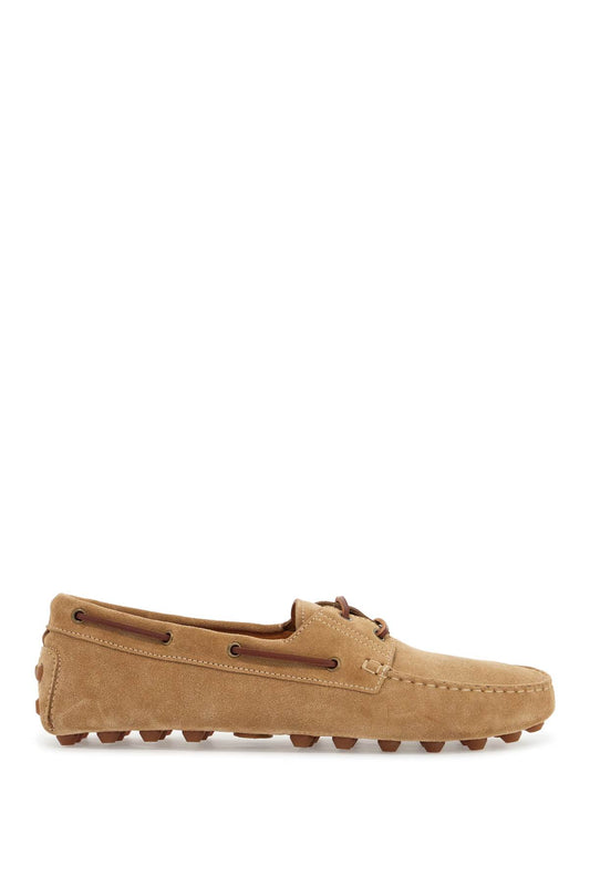 Tod'S suede biscuit leather loafers with rubber sole Moccasins Tod'S