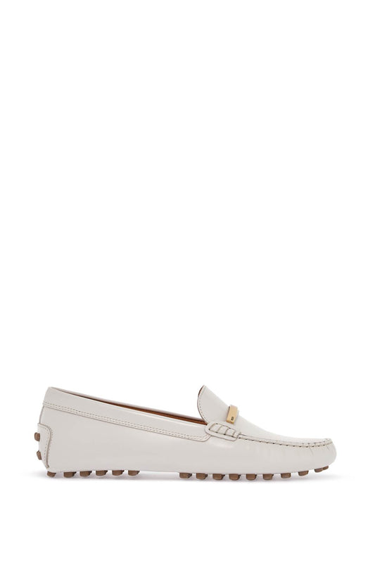 Tod'S white lime calfskin driving loafer with low heel Loafers Tod'S