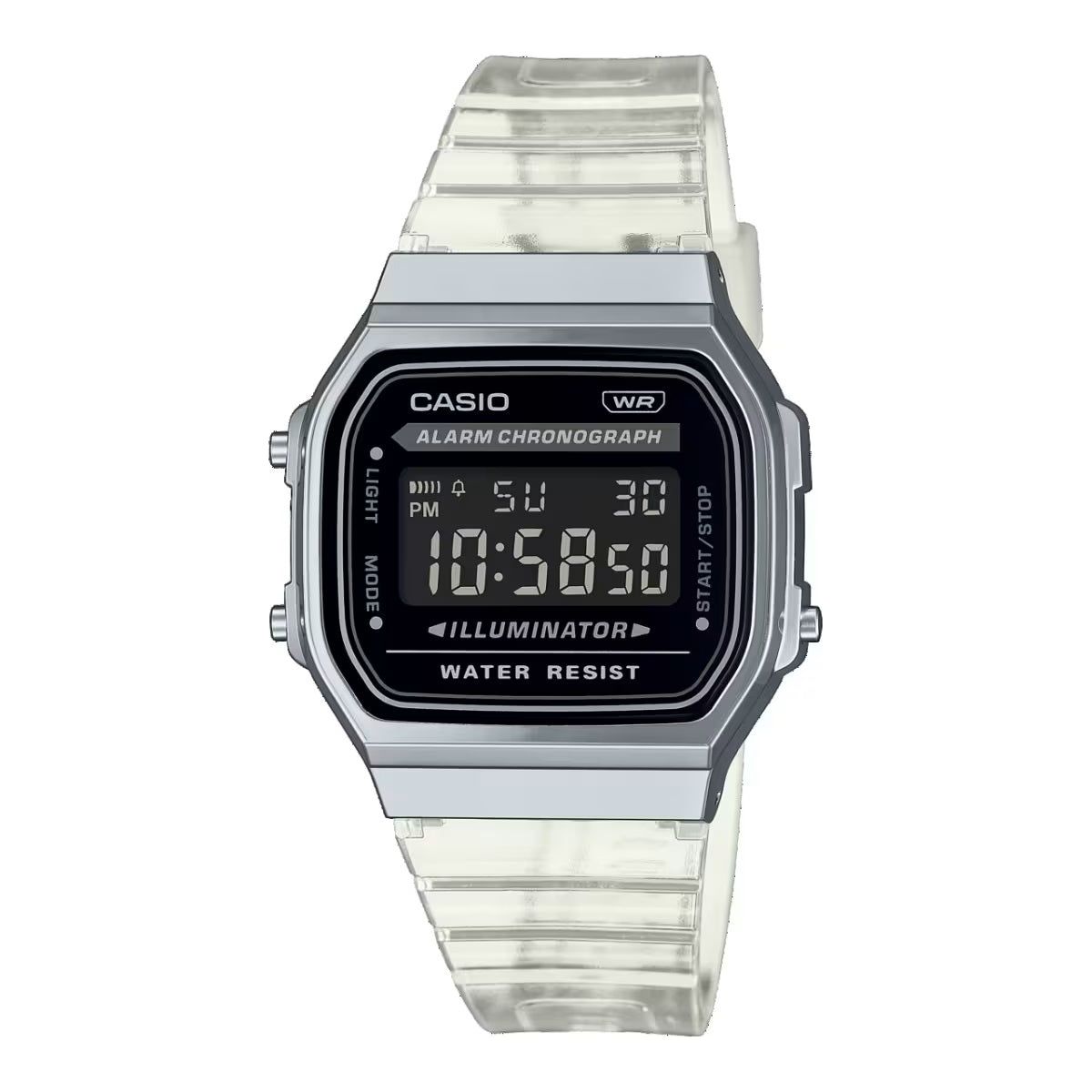 CASIO Mod. VINTAGE COLLECTION - TRANSPARENT BAND - Black WATCHES CASIO