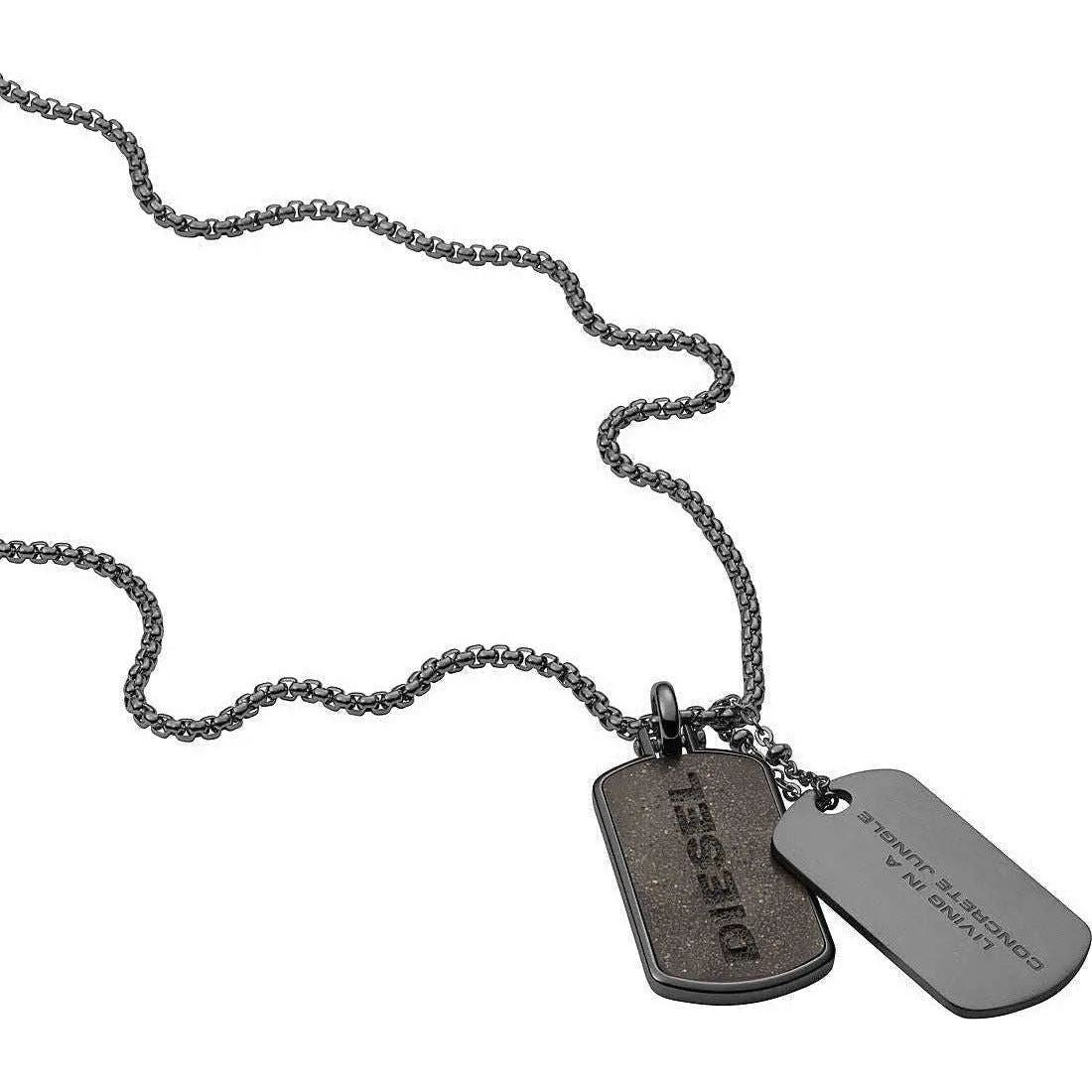 DIESEL JEWELS Mod. DOUBLE DOGTAGS Necklace DIESEL JEWELS