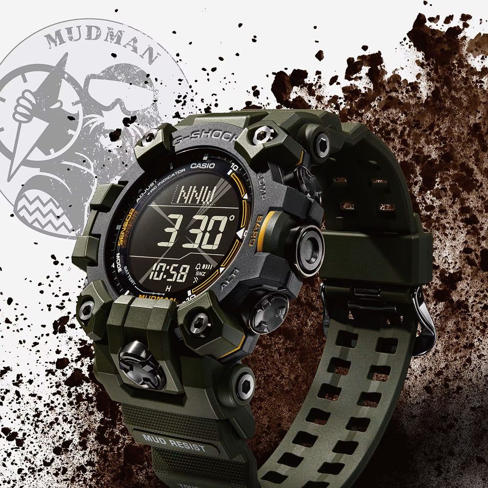 CASIO G-SHOCK MASTER OF G Mod. MUDMAN Army Green WATCHES CASIO G-SHOCK